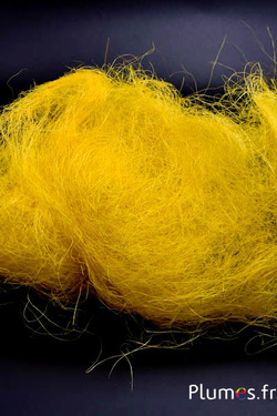 Fibres de sisal - 50 g - jaune